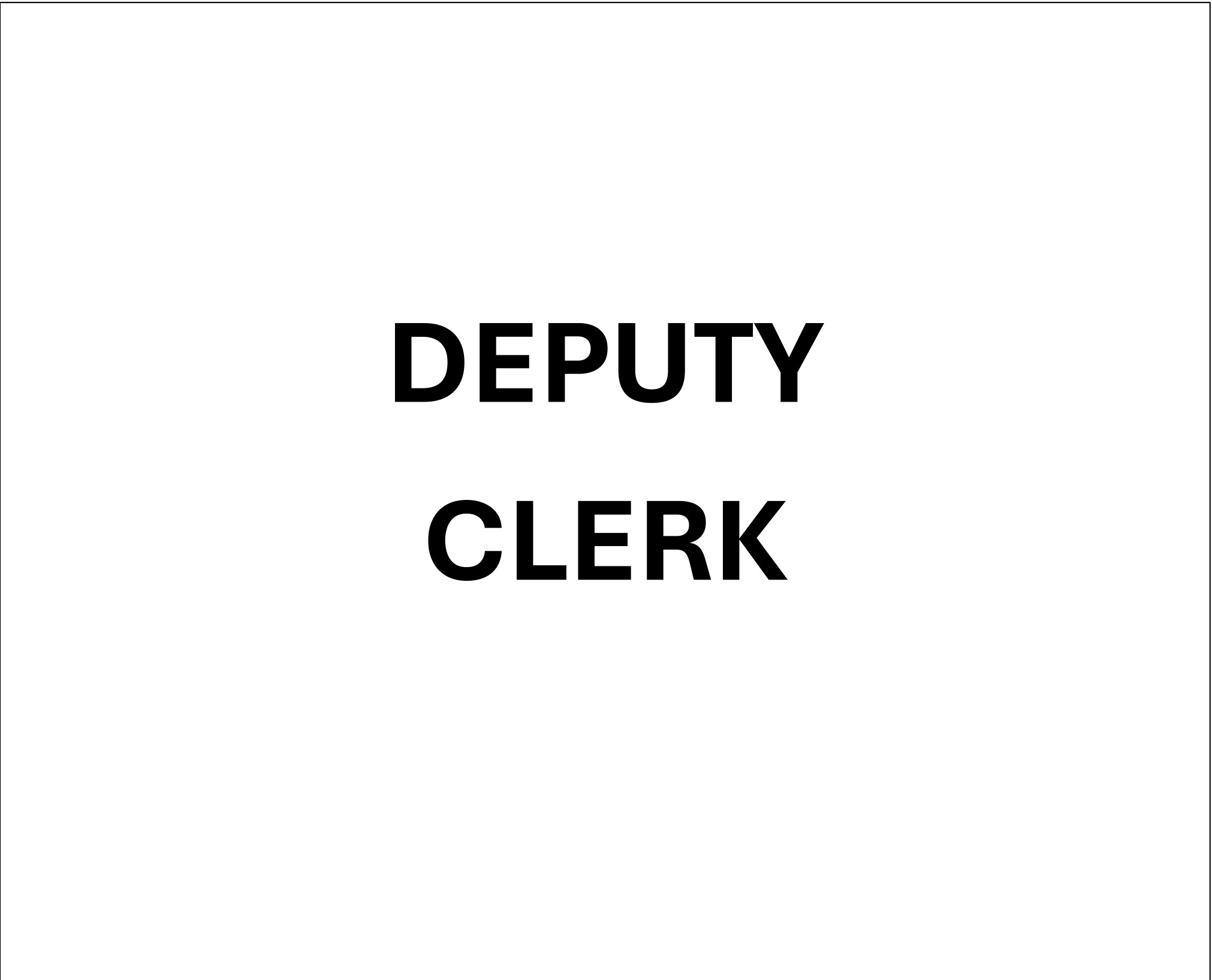 Deputy Clerk